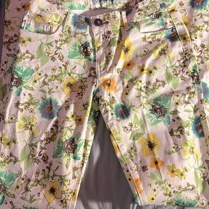 Flower Design Jeans